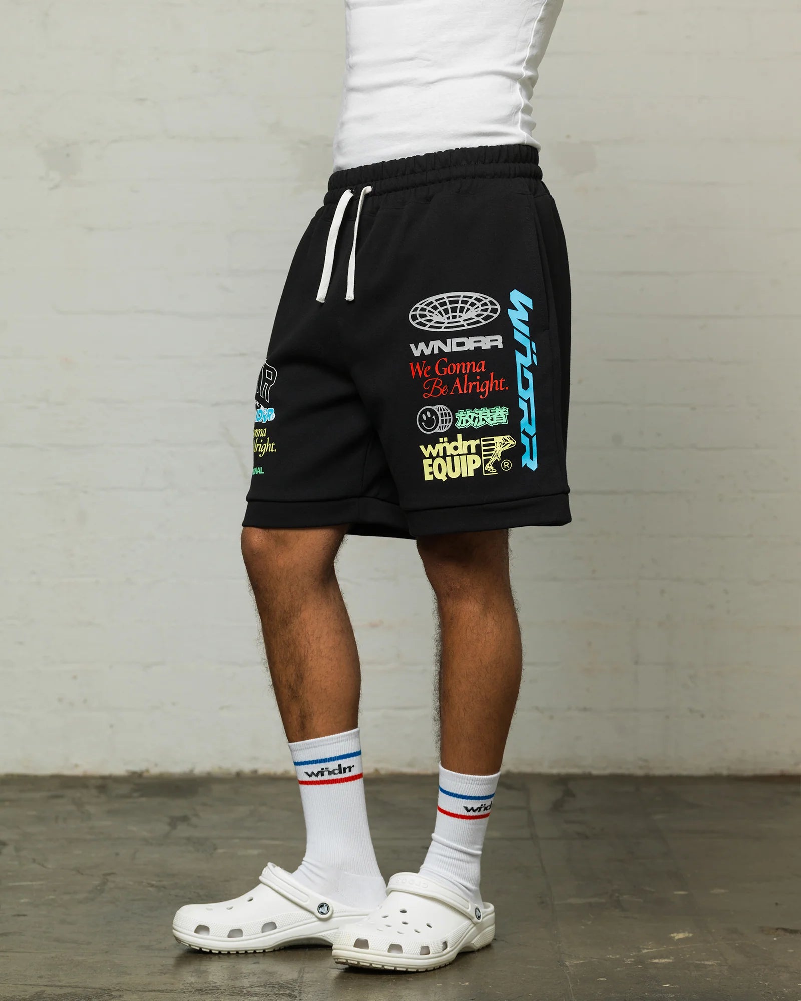 Wndrr Represent Tech Trackshorts - Black