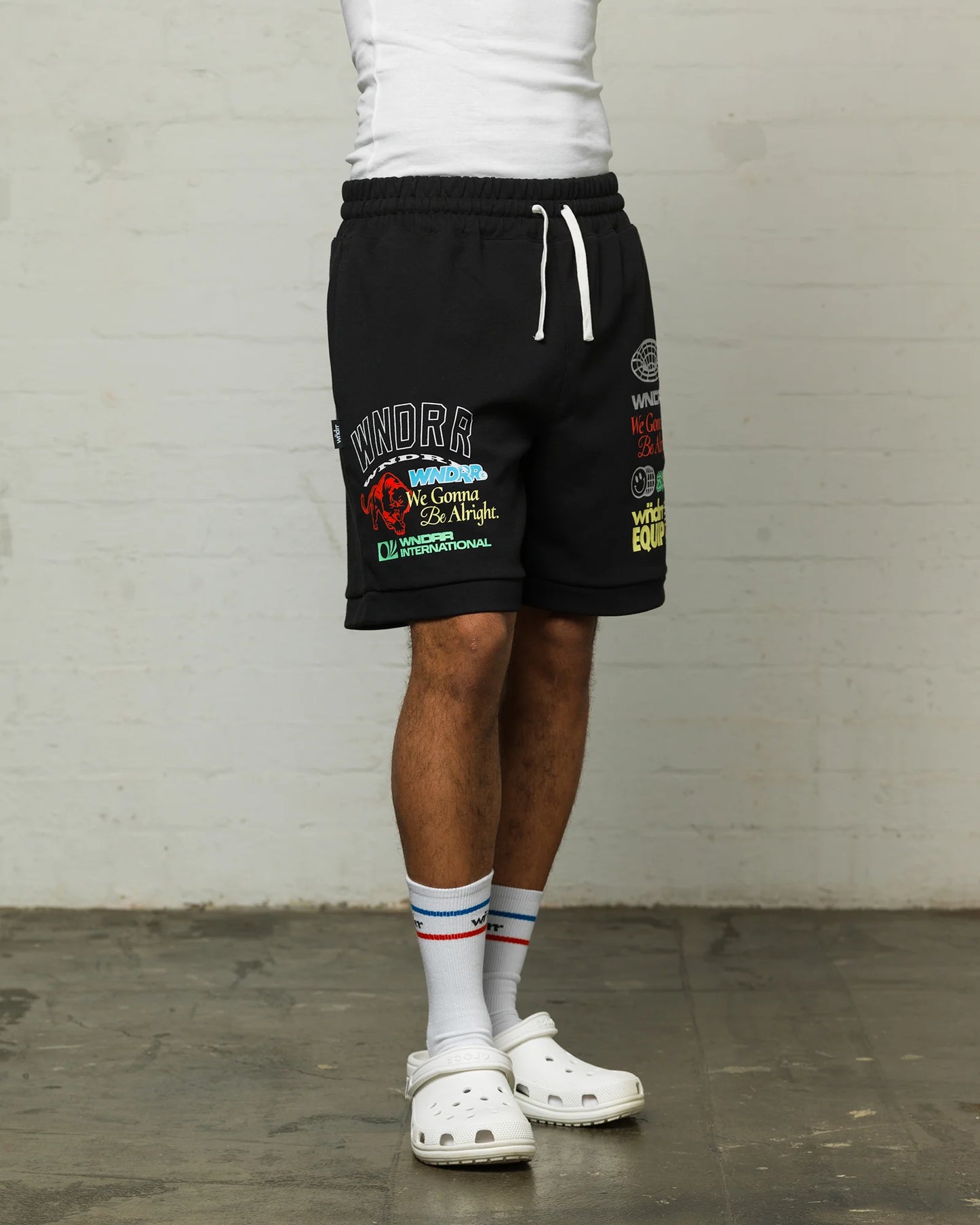 Wndrr Represent Tech Trackshorts - Black