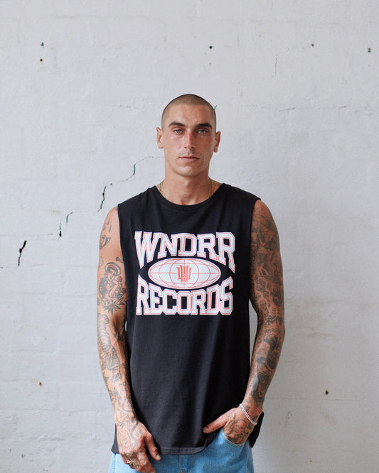 Wndrr Fiend Muscle Top - Black