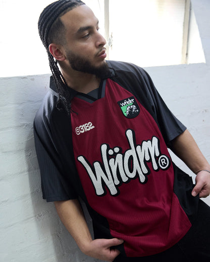 Wndrr Kickoff Football Jersey - Black/Red
