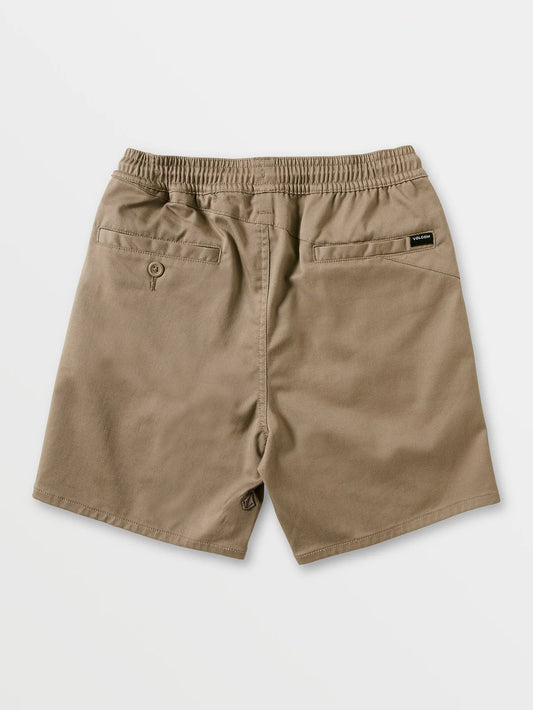 Volcom Little Youth Frickin Elastic Shorts - Khaki