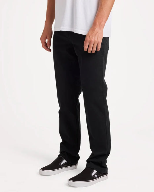 Solver Lite 5 Pocket Chino Pants - Black
