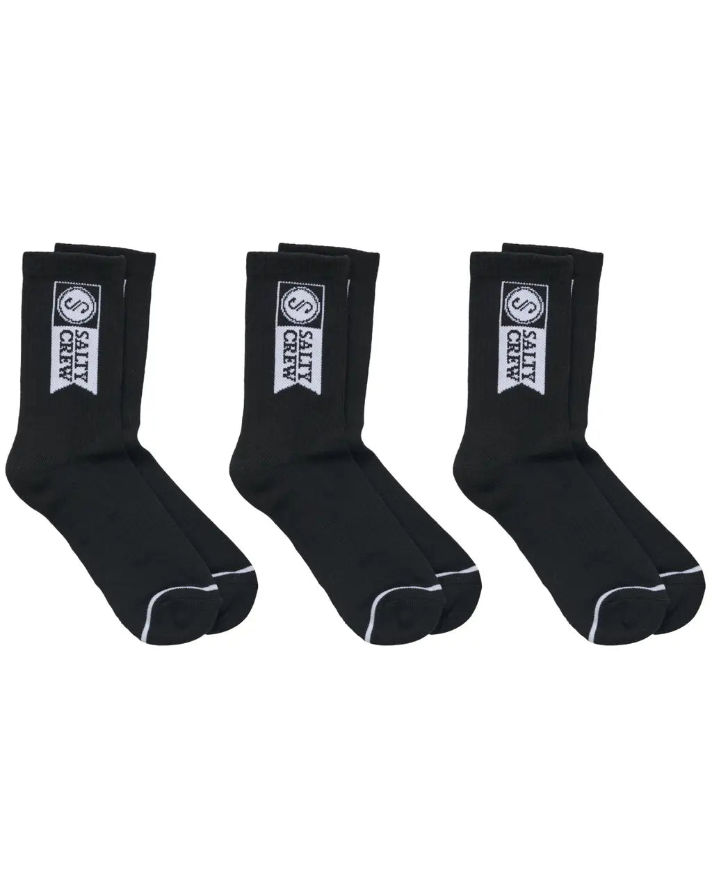 Alpha Sock 3 Pack - Black