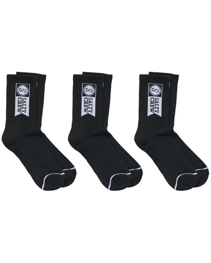Alpha Sock 3 Pack - Black