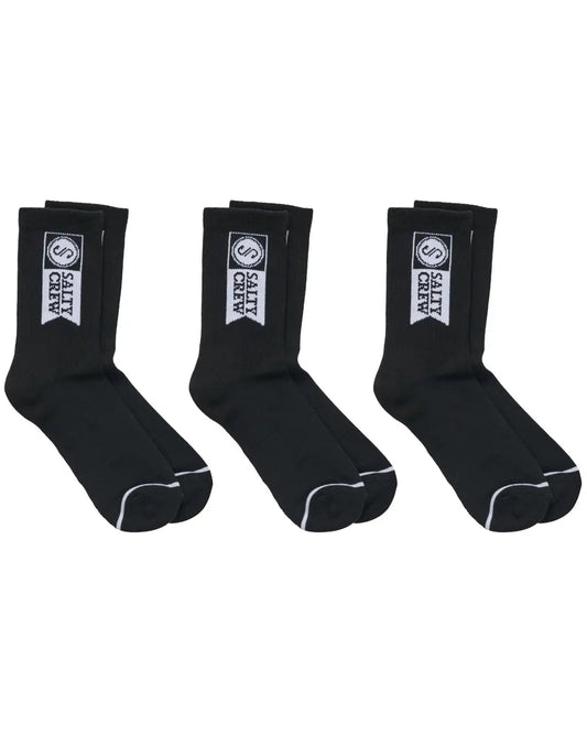 Alpha Sock 3 Pack - Black