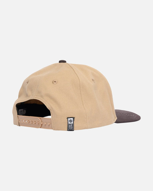 Buckle Structured 6 Panel Cap - Khaki