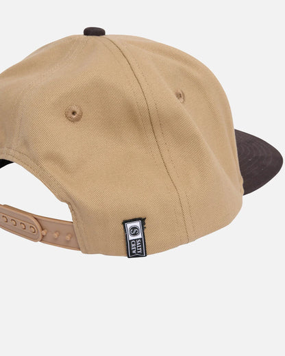 Buckle Structured 6 Panel Cap - Khaki