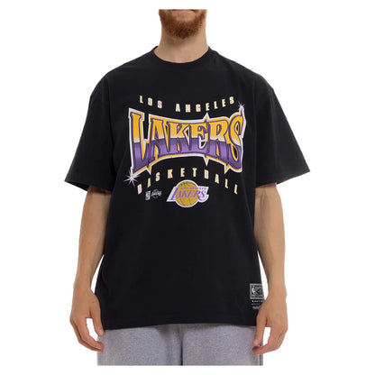 Mitchell And Ness NBA Los Angeles Lakers Glow Up Tee - Black