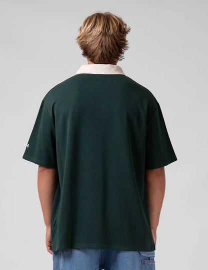 Contrast Polo - Bottle/Cream