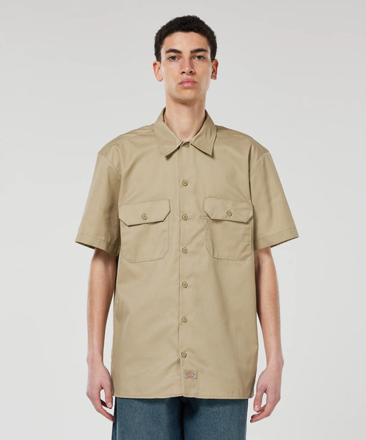 1574 Short Sleeve Work top - Khaki