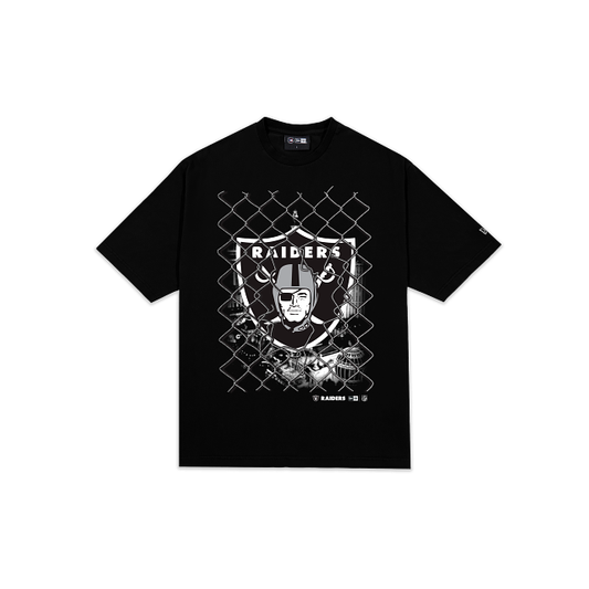 New Era Oversize Fence Tee Las Vegas Raiders - Black