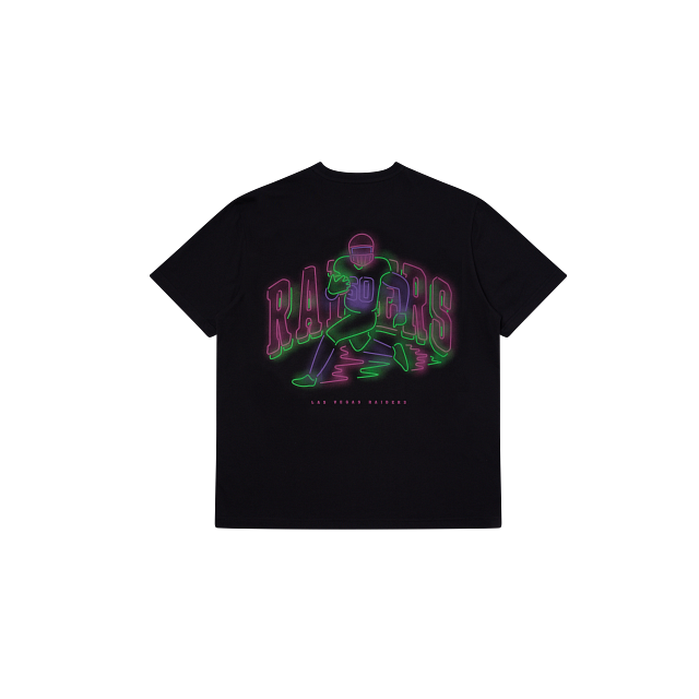 NE0791 TEE NEONLIGHT LA Raiders - Black