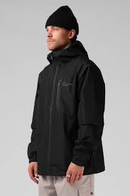 Quilted Raincoat - Black