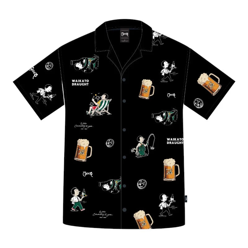 Crate X Willie The Waiter X Waikato Draught S/S Party Shirt