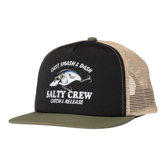 Boys Good Times Trucker Cap - Black/Olive