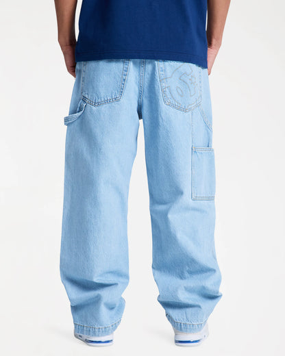 Baggy Denim Carpenter Pants - Indigo Light