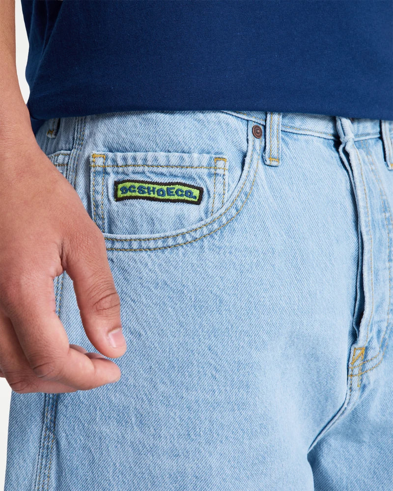 Baggy Denim Carpenter Pants - Indigo Light