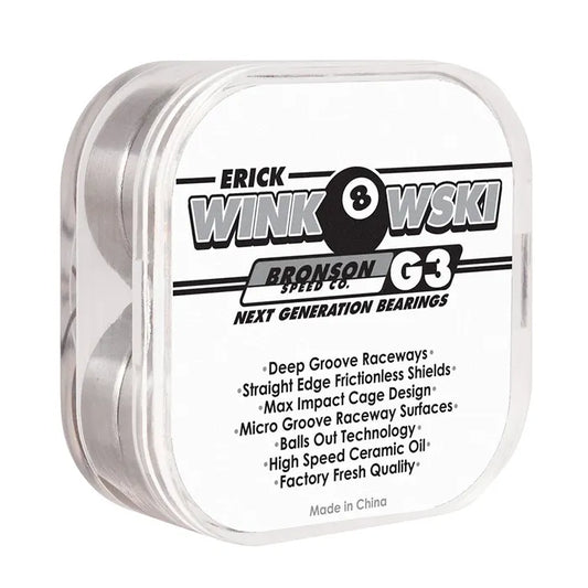 Bronson ERICK WINKOWSKI PRO BEARING G3-WHITE/BLACK SINGLE