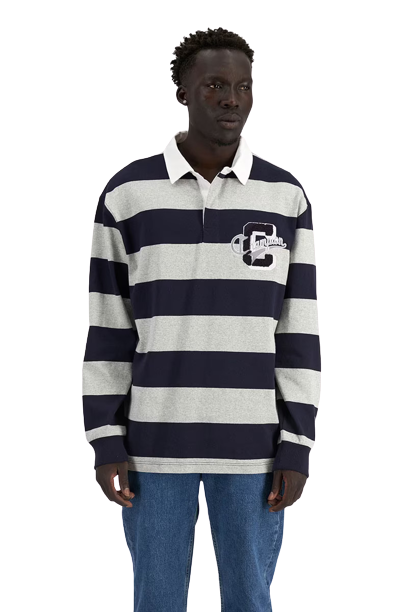 Champion Heritage Collegiate Long Sleeve Rugby Shirt - 7V2