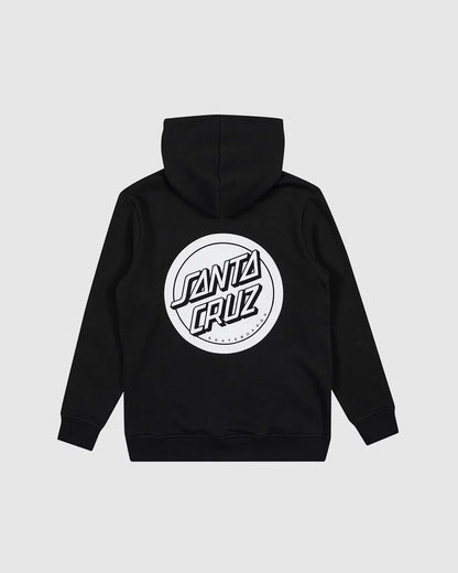 Youth Reverse Dot Mono Hoodie - Black