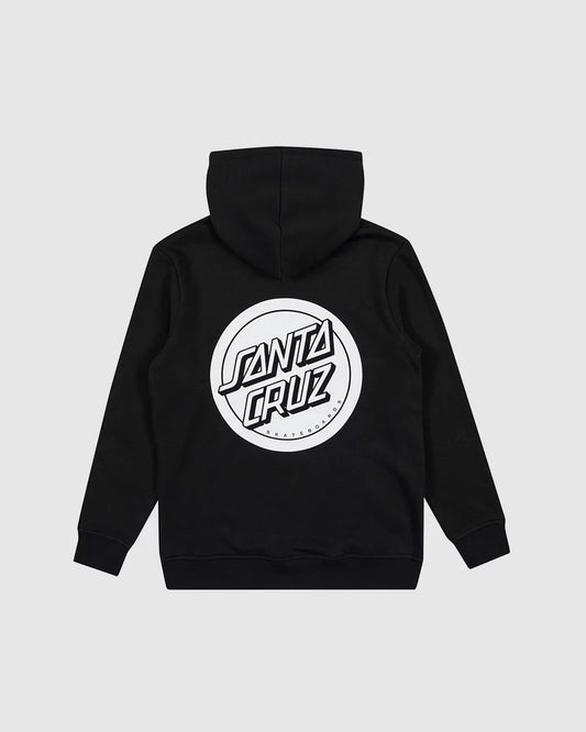 Youth Reverse Dot Mono Hoodie - Black