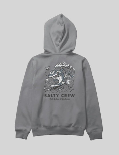 Youth Surf Shark Fleece Hood - Shark Skin