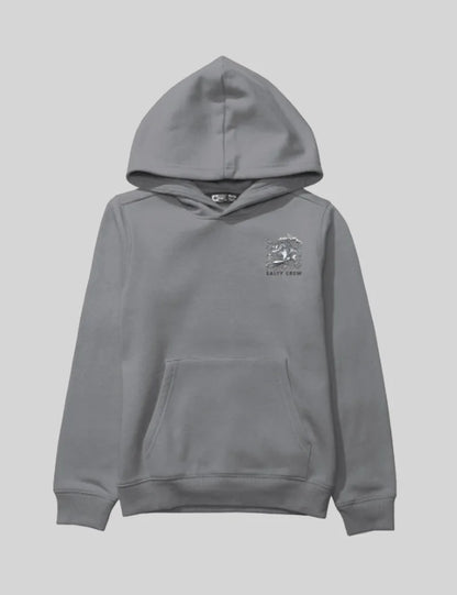 Youth Surf Shark Fleece Hood - Shark Skin