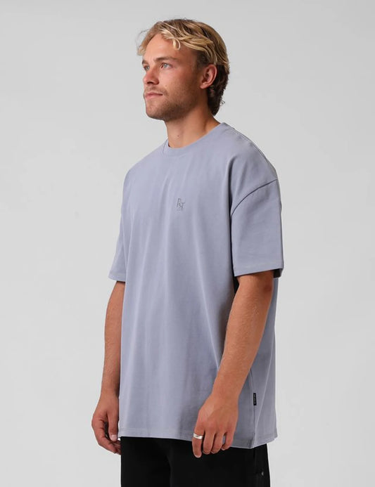 Sanded OS Tee - Dusty Blue