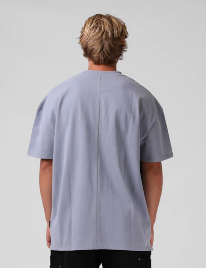 Sanded OS Tee - Dusty Blue