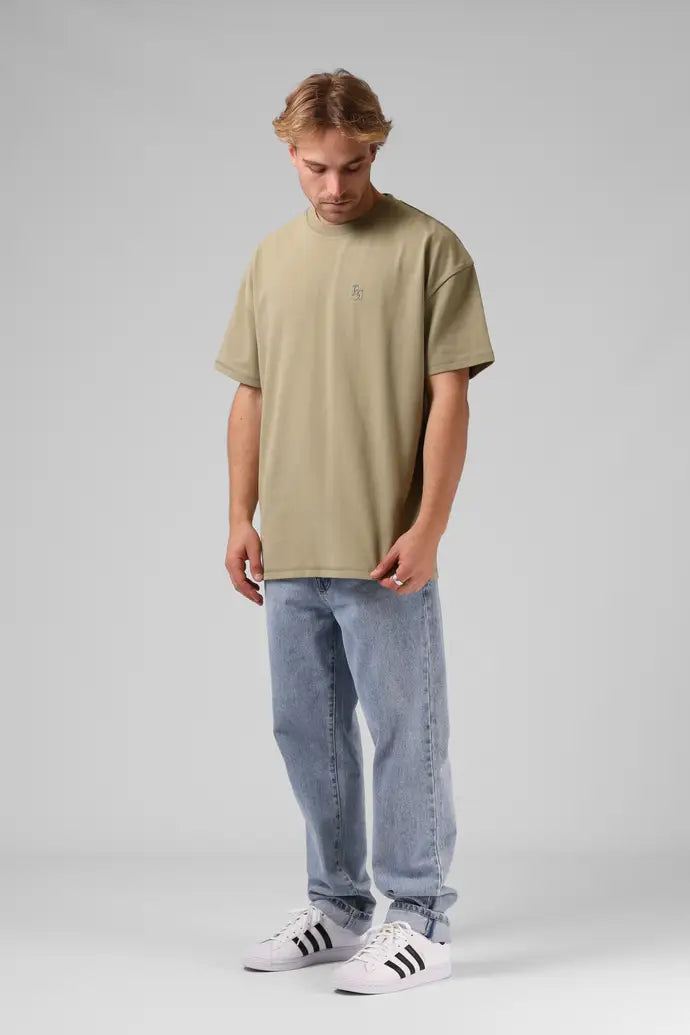 Sanded OS Tee - Moss