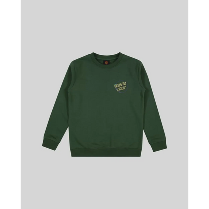 Youth Winkowski Dope Planet 2 Dot Crew Neck Sweater - Dark Green
