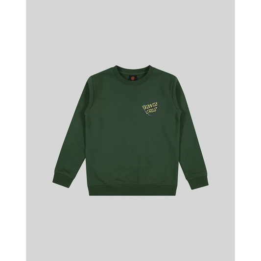 Youth Winkowski Dope Planet 2 Dot Crew Neck Sweater - Dark Green