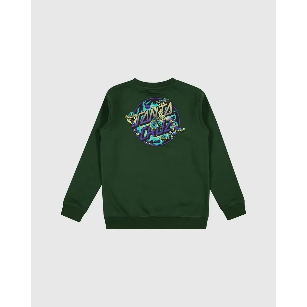 Youth Winkowski Dope Planet 2 Dot Crew Neck Sweater - Dark Green