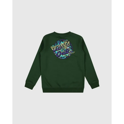 Youth Winkowski Dope Planet 2 Dot Crew Neck Sweater - Dark Green