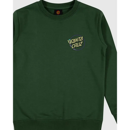 Youth Winkowski Dope Planet 2 Dot Crew Neck Sweater - Dark Green