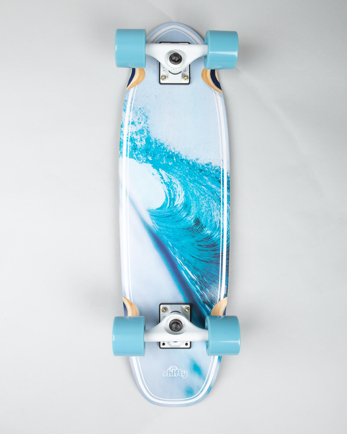 Shifty Blue Barrels Longboard Complete 27" Mini