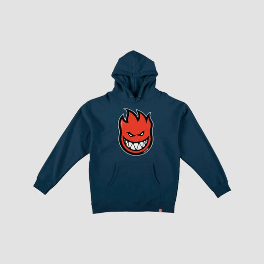 Spitfire Bighead Fill Pullover Hoodie - Navy/Red