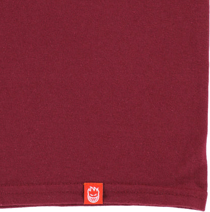 Spitfire Chrome Bighead L/S Tee - Maron