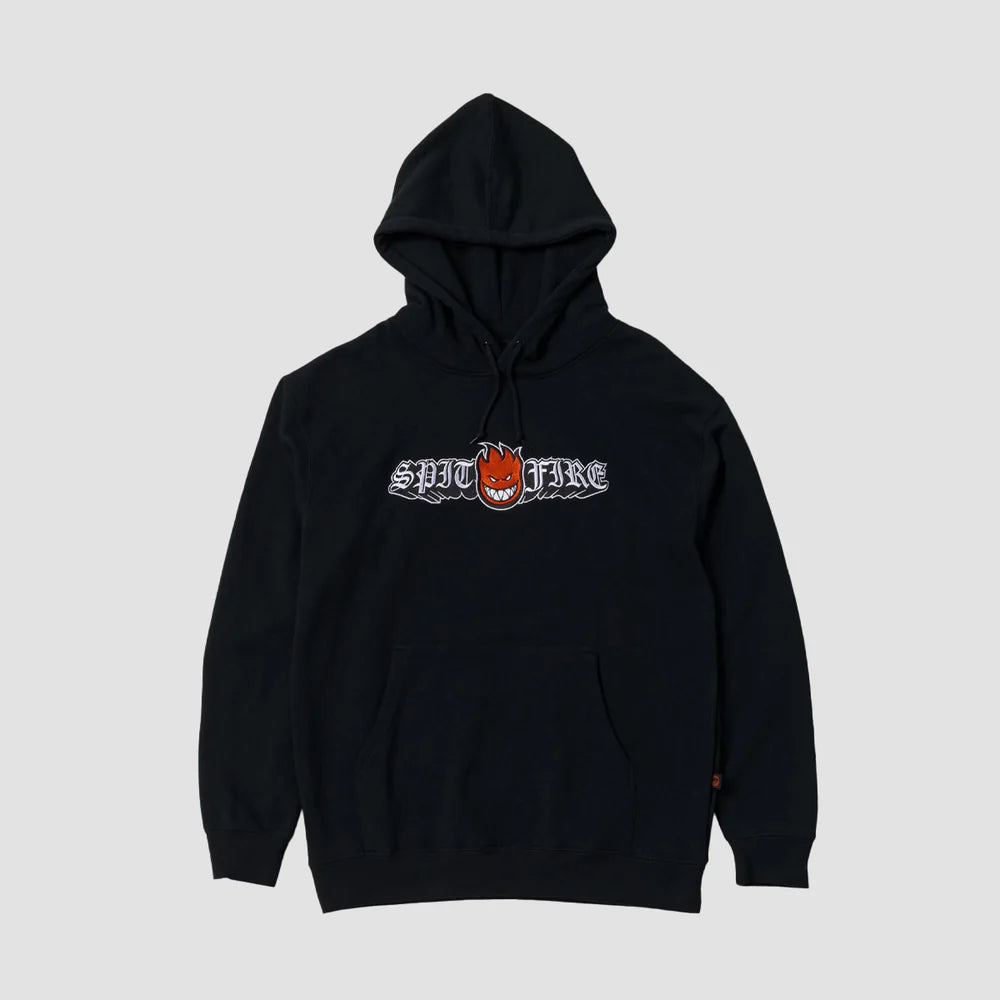 Old E Drop Bighead Emb Hood - Black