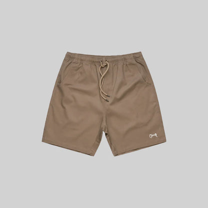 Crate Scripted Stamp Walk Shorts - Tan
