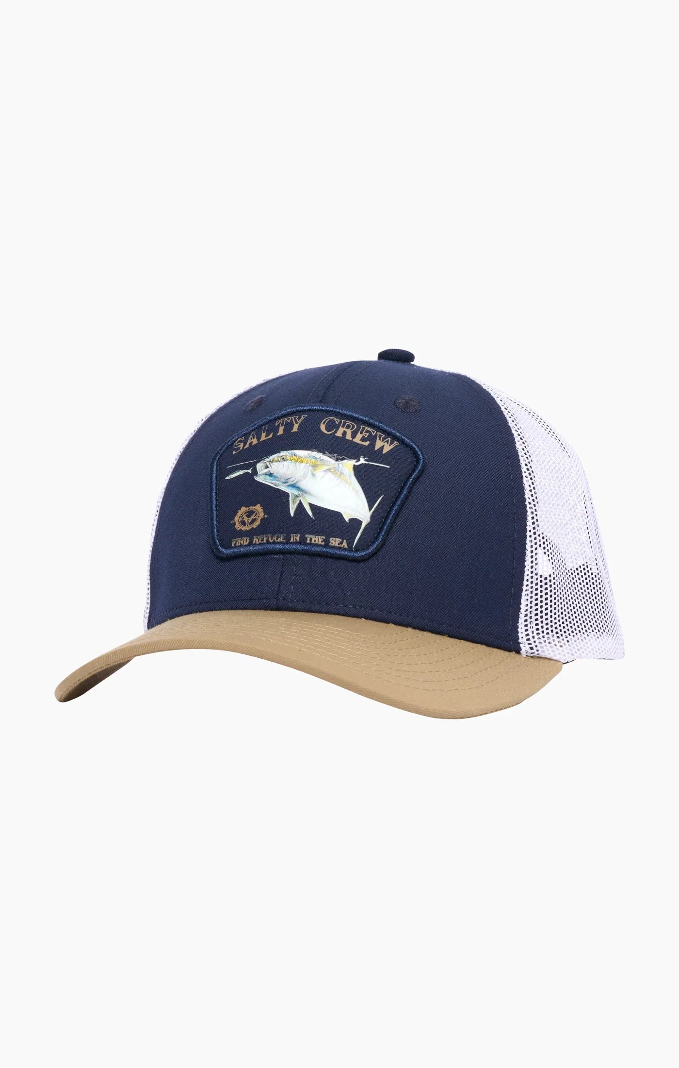 Surface Retro Trucker Cap - Navy/Tan/White