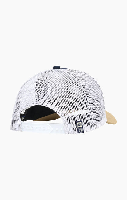 Surface Retro Trucker Cap - Navy/Tan/White
