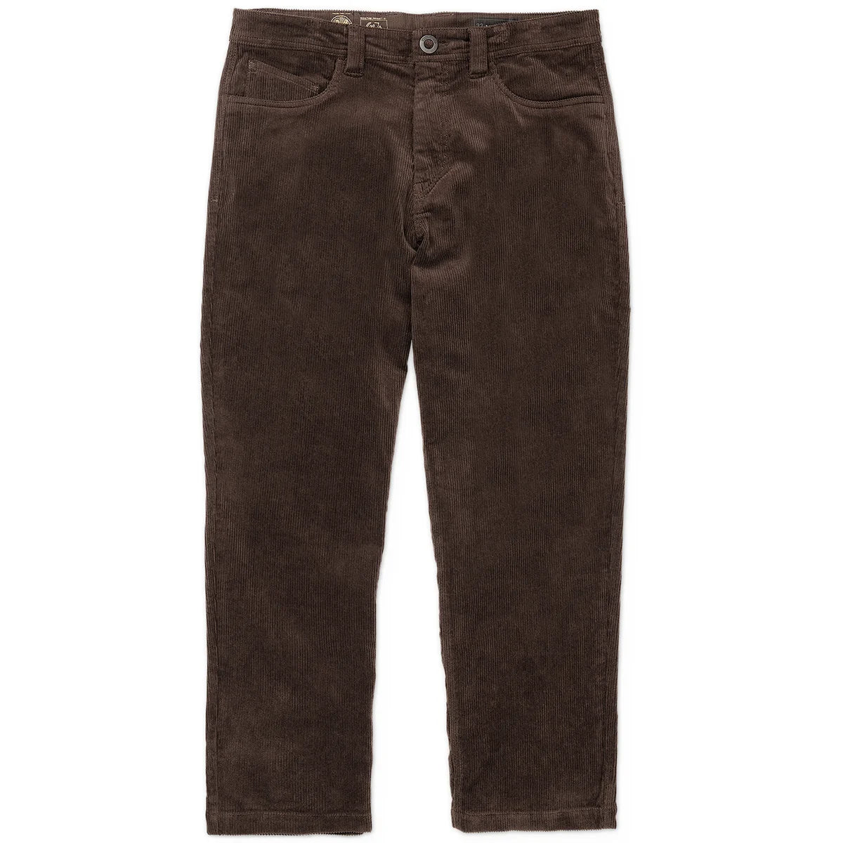 Volcom Modown Relaxed Tapered Cord Pant 17" - Dark Brown