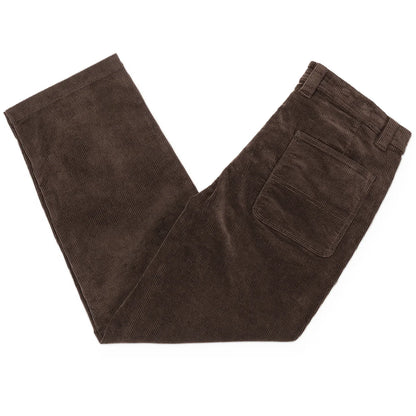 Volcom Modown Relaxed Tapered Cord Pant 17" - Dark Brown