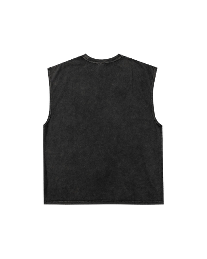 Tarmac Vintage Muscle Top - Washed Black