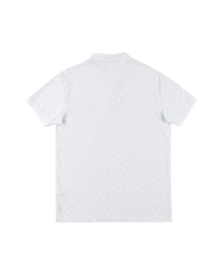 Fairlane Polo Top - White/Grey