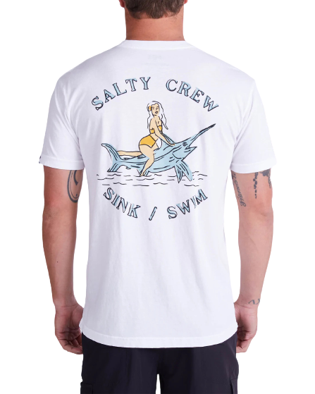 Salty Crew Siren Garment Dye S/S Tee - White