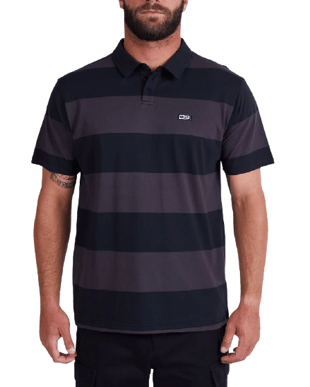 Salty Crew Diver Down S/S Polo - Charcoal