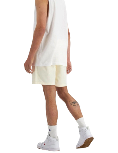 Reverse Weave Terry Relaxed Shorts in Chalk White