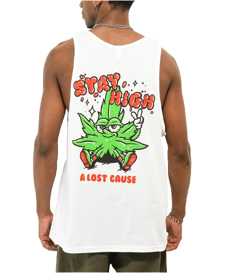 Stay High Tank A Lost Cause - White